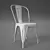 Vintage Industrial Style High Back chair 3D model small image 3