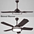 Bristol Marron Ceiling Fan - Modern Design 3D model small image 1