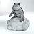 Whimsical Rascal Raccoon Figurine 3D model small image 2