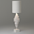 Glam Bordeaux Satin Brass Table Lamp 3D model small image 2