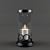 Elegant Metal and Glass Candlestick 3D model small image 1