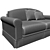 Italian Prince Sofa by Bodema 3D model small image 2