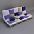 Compact Teen Sofa Bed 3D model small image 1