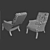 Sophisticated William Spooner Chair 3D model small image 3