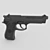 Precision Performance: Beretta 92 FS 9x19 Pistol 3D model small image 3