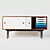 Modern Cubist Sideboard: Finn Juhl 3D model small image 1