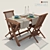 Sunny Retreat: Outdoor Table and Chairs 3D model small image 1