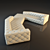 Custom-made Capitone Sofa: Stylish and Versatile 3D model small image 3