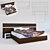 Elegant Bed Set 3D model small image 1