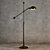 Vintage-Style Joint Floor Lamp 3D model small image 1