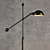 Vintage-Style Joint Floor Lamp 3D model small image 2