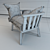 Modern Gray Armchair: Sleek and Stylish 3D model small image 3