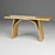 Urban Forest Wood Bench: One-Piece Art by Mike 3D model small image 1