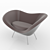 Vintage Italian Design: Molteni Gio Ponti Armchair 3D model small image 1