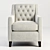 Debora Armchair - Modern Elegance for Your Home 3D model small image 2