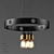 Retro Industrial Pendant Light 3D model small image 1