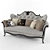 Vintage-Style Sofa 3D model small image 1