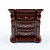 Elegant Nightstand 3D model small image 1