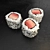 Fresh Tilapia Hosomaki Sushi 3D model small image 1