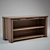 Compact Low Bookshelf 3D model small image 1