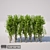 Square Bush, Large and Sturdy 3D model small image 1