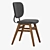 Ergonomic Cafe Chair: Improved Materials 3D model small image 2