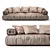 Saint Moritz Sofa: Luxurious Elegance 3D model small image 1