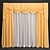 Stylish Curtains with Valance 3D model small image 1