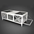 Tosato Rectangular Coffee Table 3D model small image 1