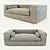 Elegant POGGIOLUNGO Sofa by Flexform 3D model small image 1