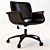 Elegant Hughes Leather Office Chair 3D model small image 1