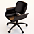 Elegant Hughes Leather Office Chair 3D model small image 3