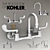 Kohler Triton® Surgical Faucet 3D model small image 1