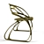 Elegant Butterfly Chair Soulmate 3D model small image 1