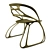 Elegant Butterfly Chair Soulmate 3D model small image 2