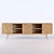 Contemporary TV Stand: Stylish and Functional 3D model small image 1
