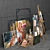 Decorative Set: Box, Easel & Artworks 3D model small image 3