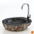 Natural Stone Wash Basin 3D model small image 1