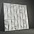 Elegant Vertical Gypsum 3D Panel 3D model small image 2