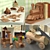 Baby Decor Set: Furniture, Art, Toys 3D model small image 2