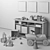 Baby Decor Set: Furniture, Art, Toys 3D model small image 3