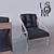 Umos Armchair: High-quality Materials for Corona Renderer v1.1 3D model small image 2