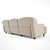 Raffles Sofa: Stylish Three-Seater Choice 3D model small image 3