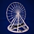 Spectacular Spin: Ferris Wheel 3D model small image 1