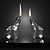 Elegant Oyule Lamp Set 3D model small image 1