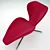 Elegant Floral Chaise 3D model small image 3