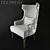 Cozy Comfort Armchair: Hug by BIZZOTTO 3D model small image 1