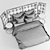 Elevate Restful Sleep: ANGLE Flou Bed 3D model small image 3
