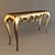 Elegant Vintage Console Table 3D model small image 1