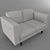 Modern NORSBORG Sofa, 155cm Width 3D model small image 1